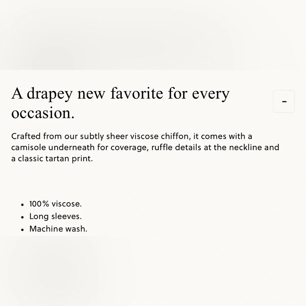 J.Crew Ruffleneck Top in Stewart Tartan Chiffon , XL - Picture 2 of 9